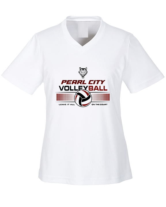 Pearl City HS Volleyball Leave It On The Court - Womens Performance Shirt