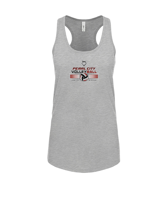 Pearl City HS Volleyball Leave It On The Court - Womens Tank Top