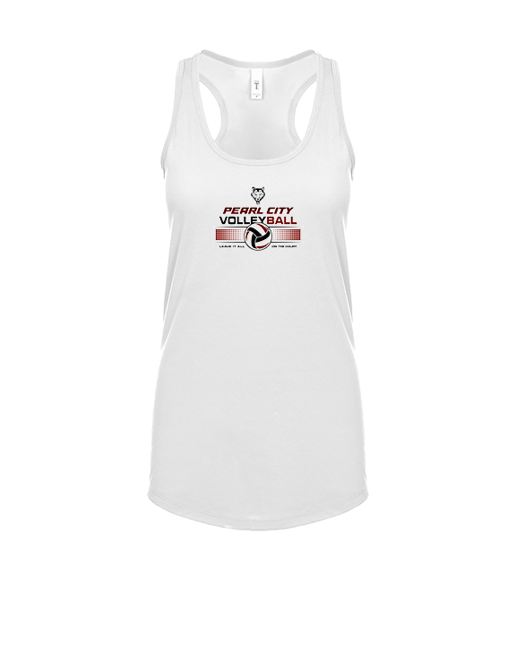 Pearl City HS Volleyball Leave It On The Court - Womens Tank Top