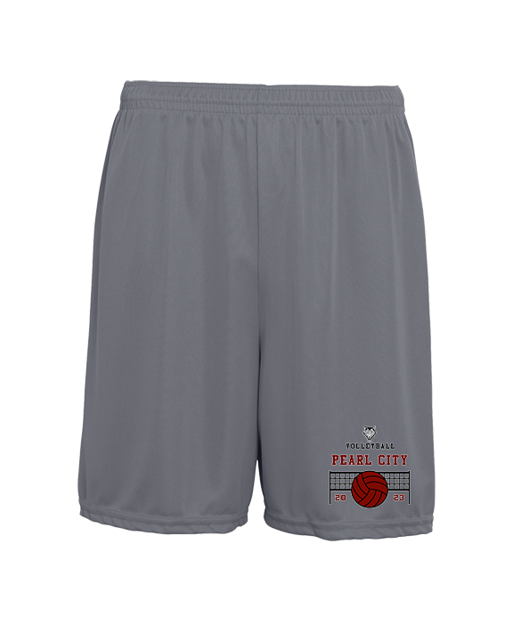 Pearl City HS Volleyball Vball Net - Mens 7inch Training Shorts