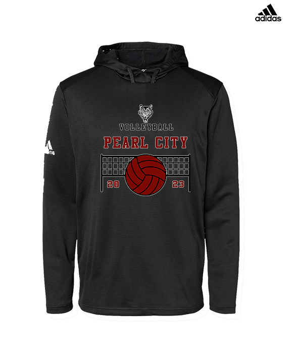 Pearl City HS Volleyball Vball Net - Mens Adidas Hoodie