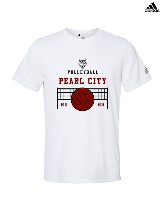 Pearl City HS Volleyball Vball Net - Mens Adidas Performance Shirt