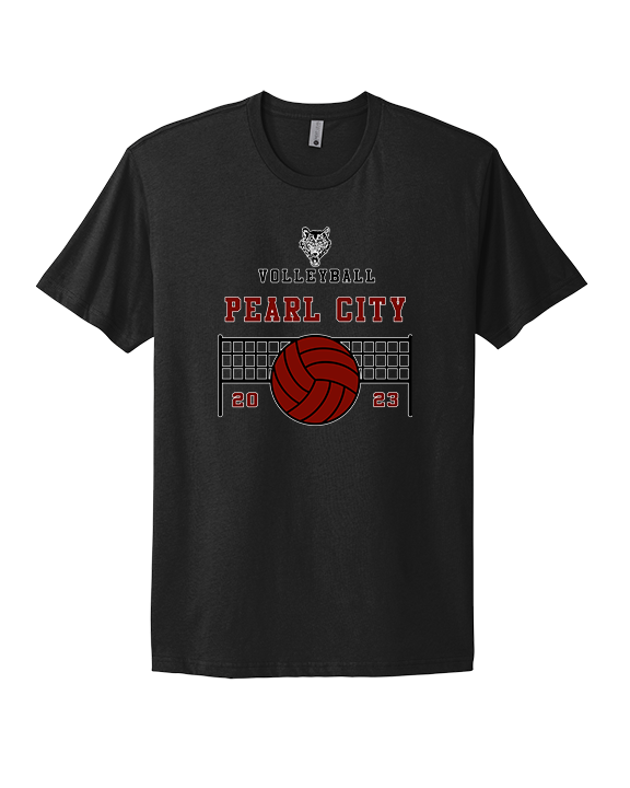 Pearl City HS Volleyball Vball Net - Mens Select Cotton T-Shirt