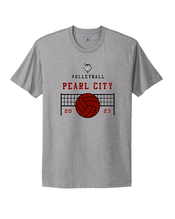 Pearl City HS Volleyball Vball Net - Mens Select Cotton T-Shirt