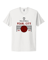 Pearl City HS Volleyball Vball Net - Mens Select Cotton T-Shirt