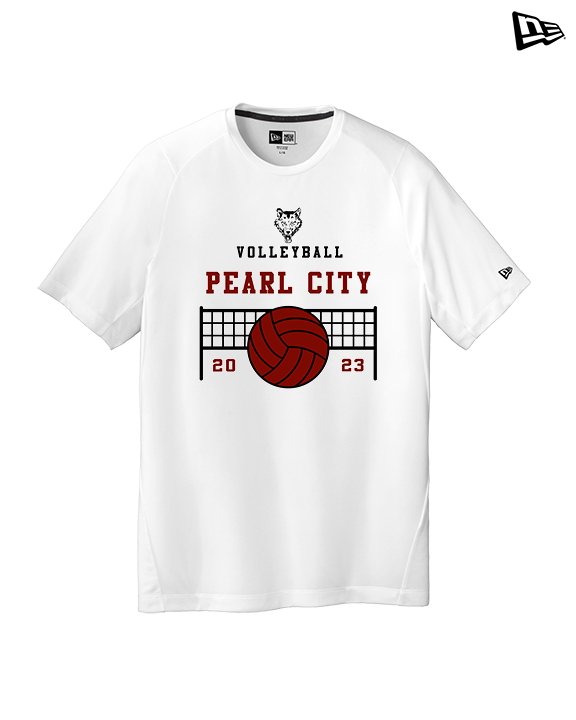 Pearl City HS Volleyball Vball Net - New Era Performance Shirt