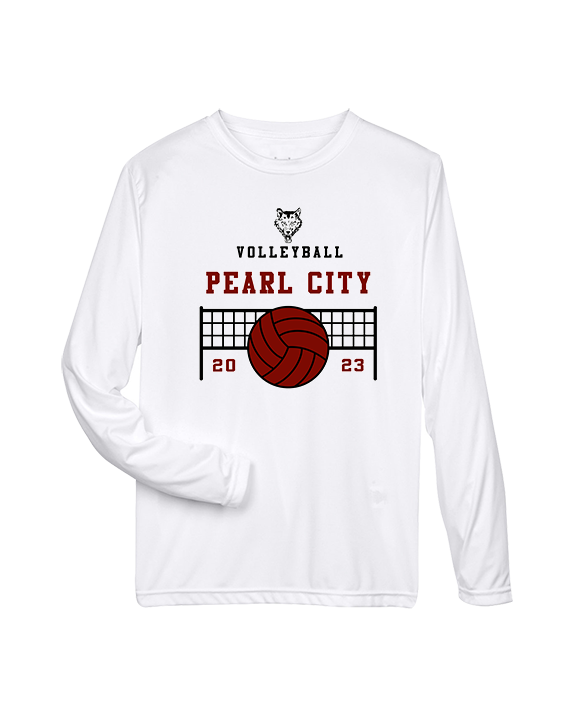 Pearl City HS Volleyball Vball Net - Performance Longsleeve