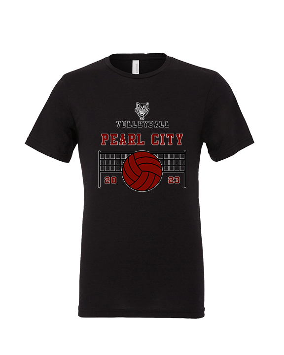 Pearl City HS Volleyball Vball Net - Tri-Blend Shirt