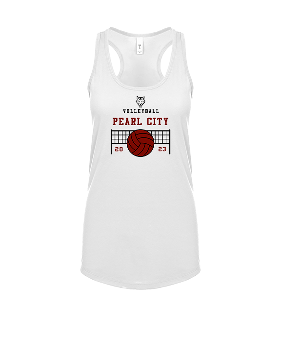 Pearl City HS Volleyball Vball Net - Womens Tank Top