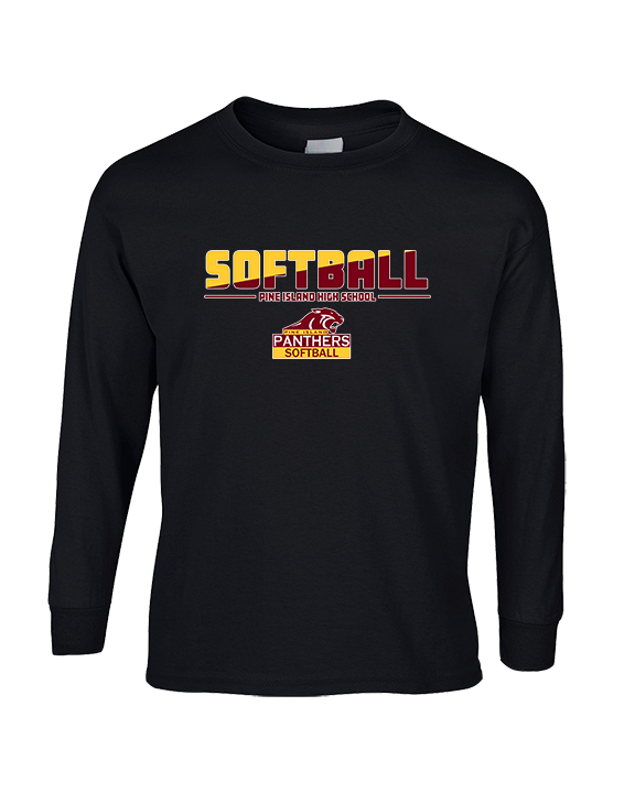 Pine Island HS Softball Cut - Cotton Longsleeve