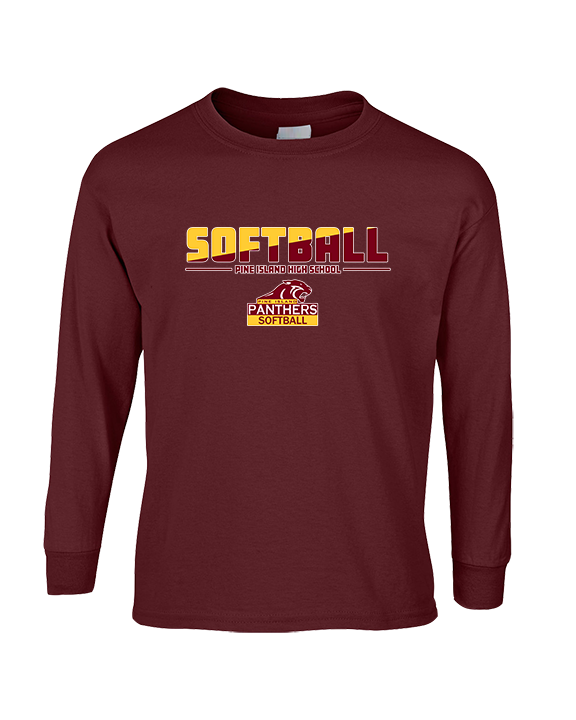 Pine Island HS Softball Cut - Cotton Longsleeve