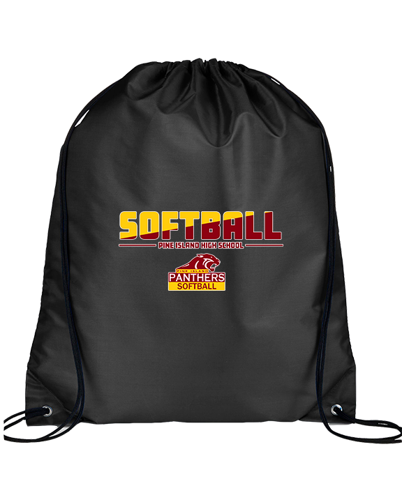 Pine Island HS Softball Cut - Drawstring Bag