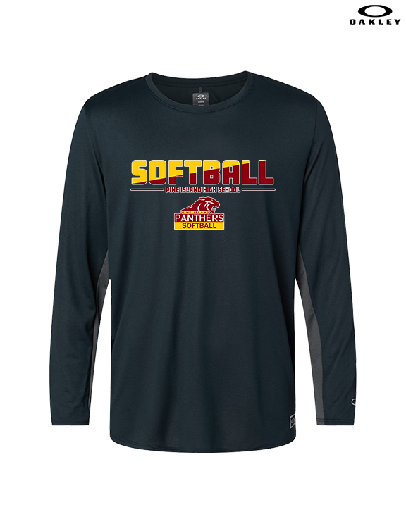 Pine Island HS Softball Cut - Mens Oakley Longsleeve