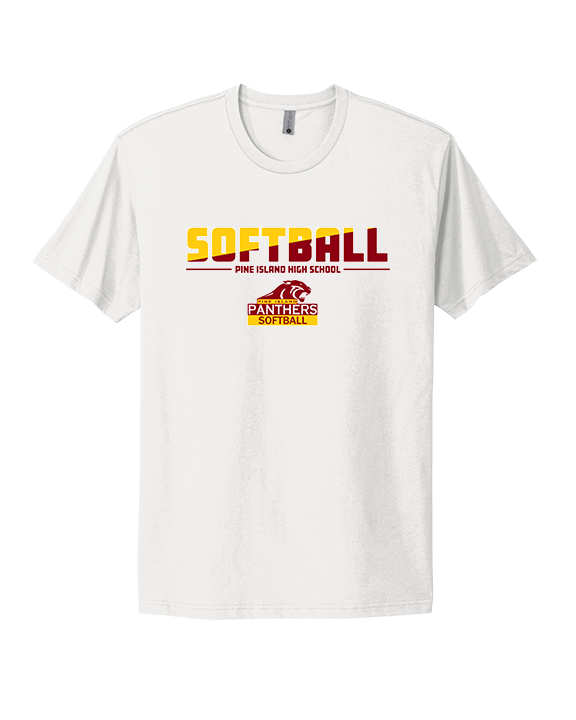 Pine Island HS Softball Cut - Mens Select Cotton T-Shirt