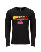 Pine Island HS Softball Cut - Tri-Blend Long Sleeve