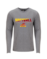 Pine Island HS Softball Cut - Tri-Blend Long Sleeve