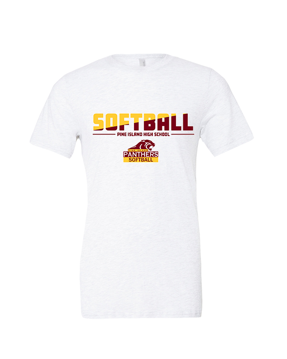 Pine Island HS Softball Cut - Tri-Blend Shirt