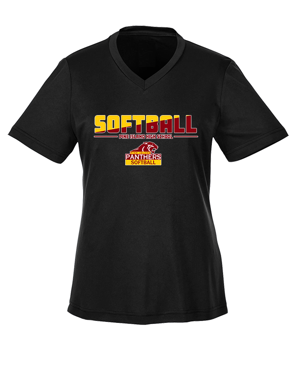 Pine Island HS Softball Cut - Womens Performance Shirt