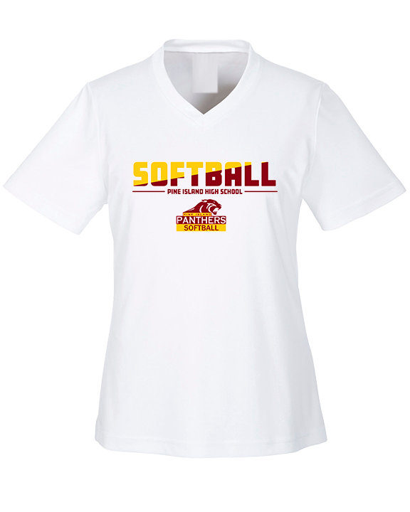 Pine Island HS Softball Cut - Womens Performance Shirt