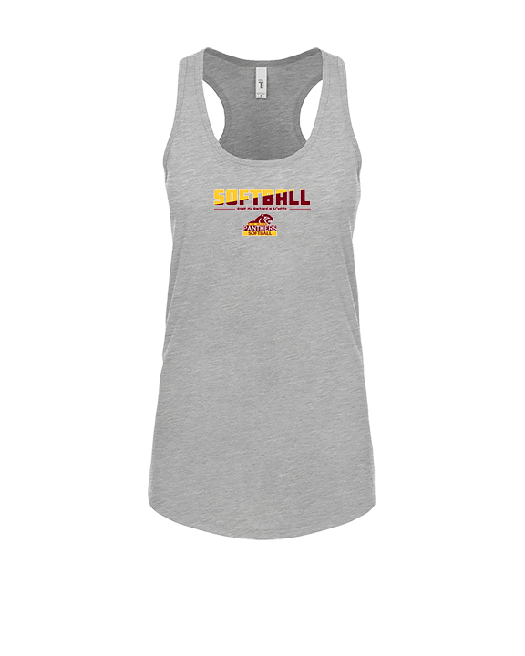 Pine Island HS Softball Cut - Womens Tank Top