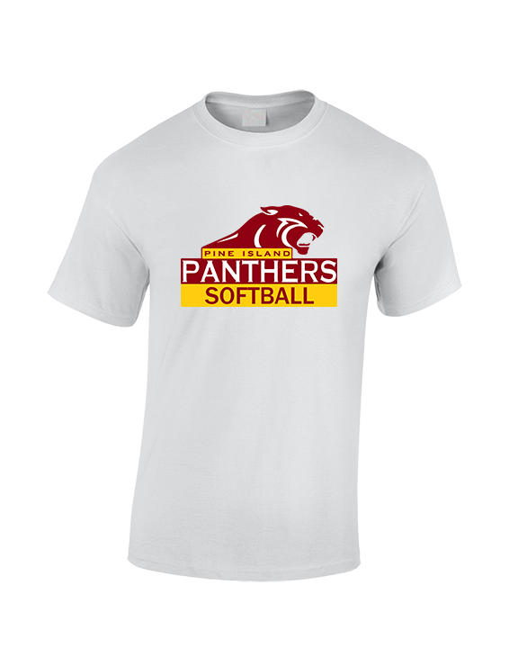 Pine Island HS Softball Logo - Cotton T-Shirt