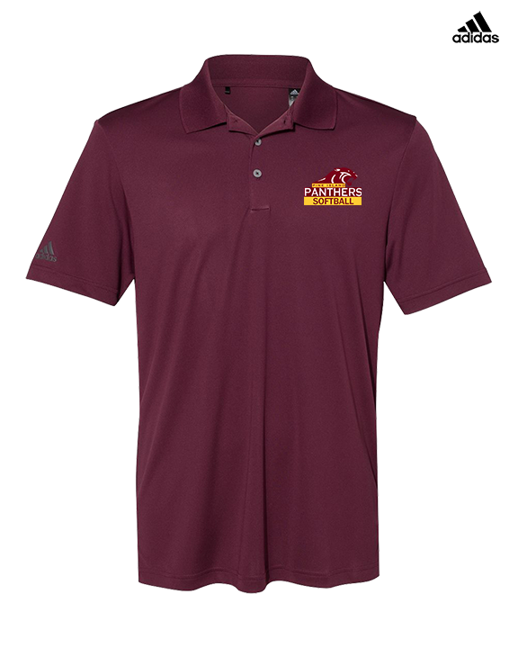 Pine Island HS Softball Logo - Mens Adidas Polo