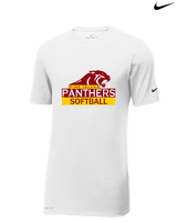 Pine Island HS Softball Logo - Mens Nike Cotton Poly Tee