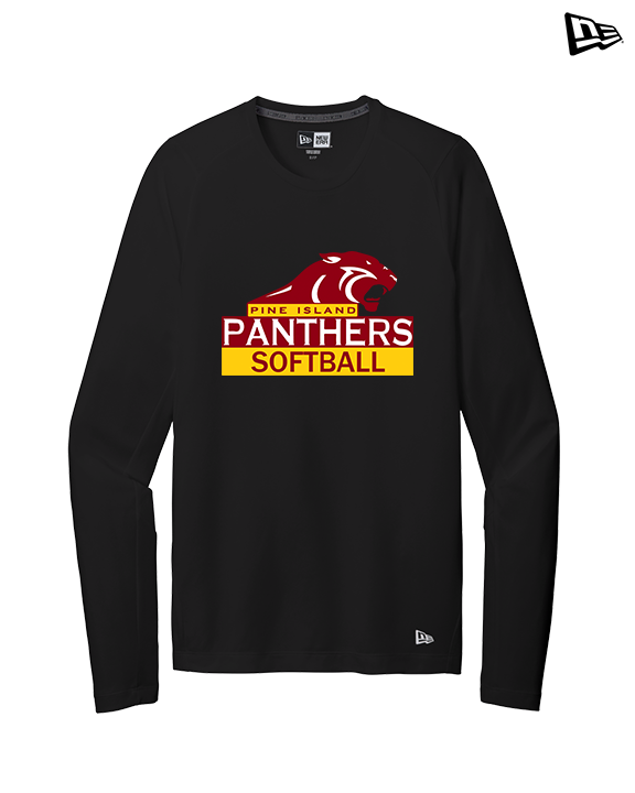 Pine Island HS Softball Logo - New Era Performance Long Sleeve