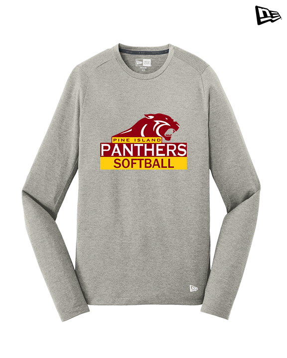 Pine Island HS Softball Logo - New Era Performance Long Sleeve