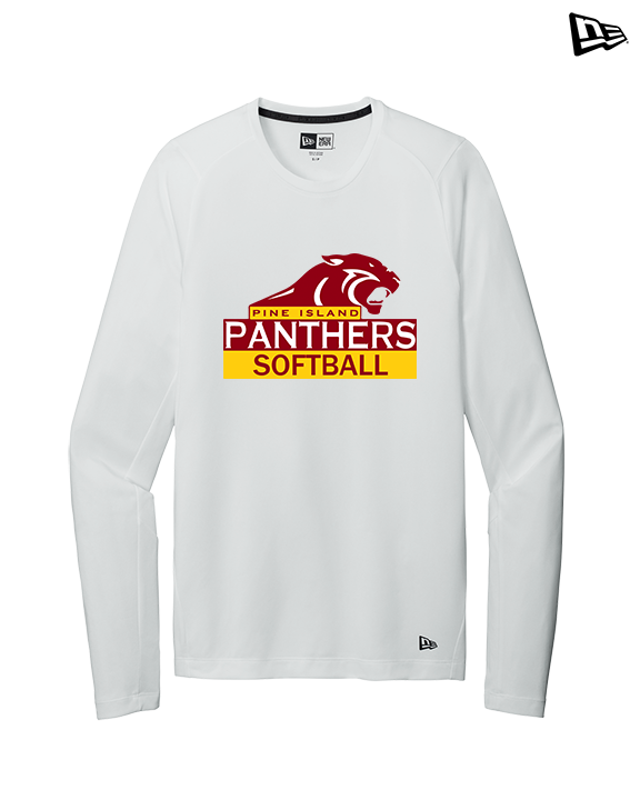 Pine Island HS Softball Logo - New Era Performance Long Sleeve