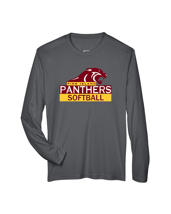 Pine Island HS Softball Logo - Performance Longsleeve