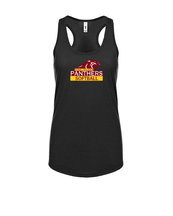 Pine Island HS Softball Logo - Womens Tank Top