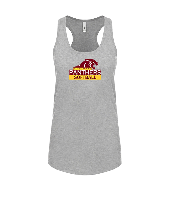 Pine Island HS Softball Logo - Womens Tank Top