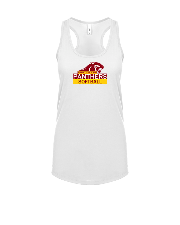 Pine Island HS Softball Logo - Womens Tank Top