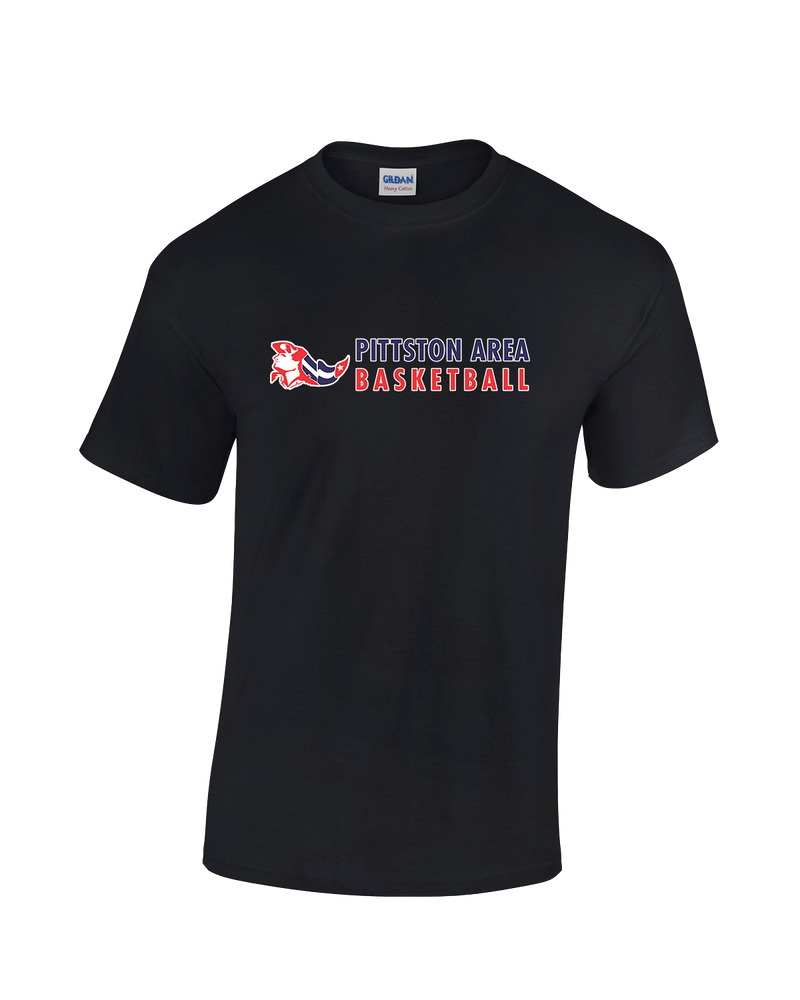 Pittston Area HS Boys Basketball Basic - Cotton T-Shirt