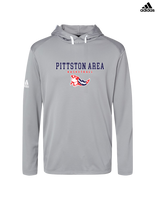 Pittston Area HS Boys Basketball Block - Adidas Men's Hooded Sweatshirt