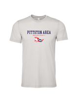 Pittston Area HS Boys Basketball Block - Mens Tri Blend Shirt