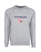Pittston Area HS Boys Basketball Block - Crewneck Sweatshirt