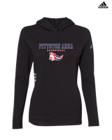 Pittston Area HS Boys Basketball Block - Adidas Women's Lightweight Hooded Sweatshirt