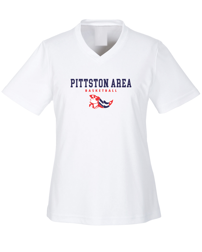 Pittston Area HS Boys Basketball Block - Womens Performance Shirt