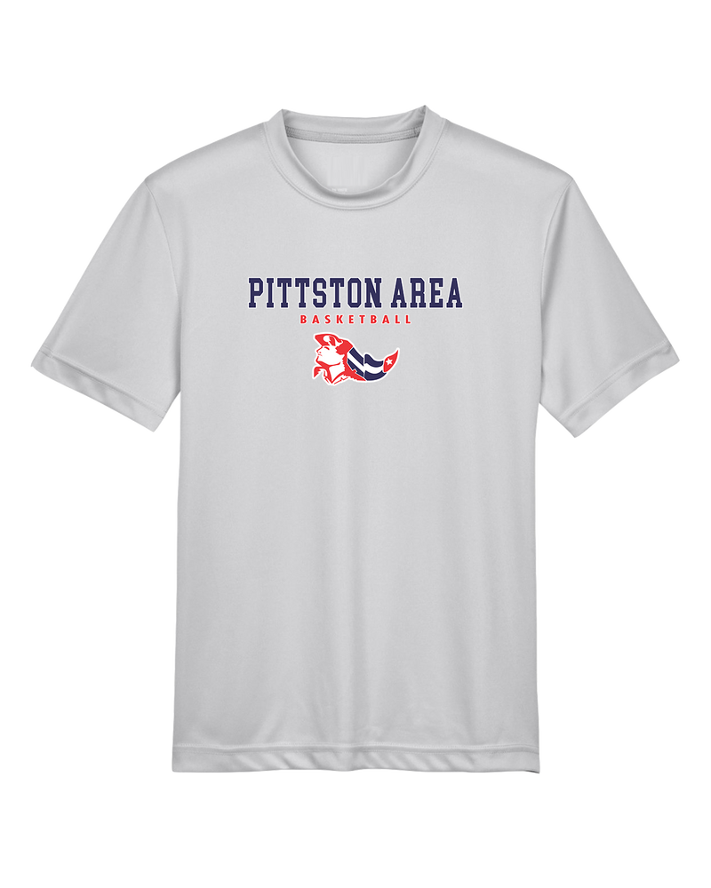 Pittston Area HS Boys Basketball Block - Youth Performance T-Shirt