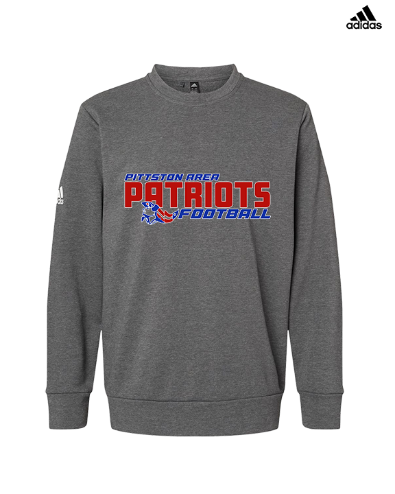 Pittston Area HS Football Bold - Mens Adidas Crewneck