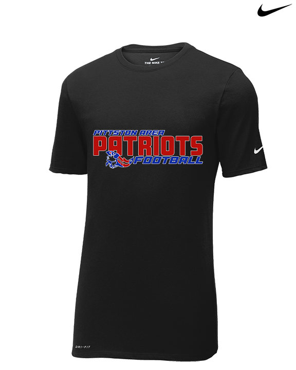 Pittston Area HS Football Bold - Mens Nike Cotton Poly Tee