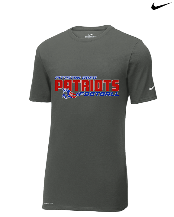 Pittston Area HS Football Bold - Mens Nike Cotton Poly Tee