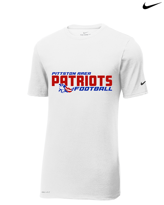 Pittston Area HS Football Bold - Mens Nike Cotton Poly Tee