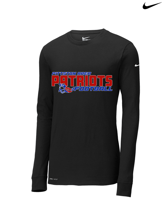 Pittston Area HS Football Bold - Mens Nike Longsleeve