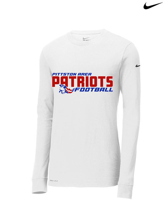 Pittston Area HS Football Bold - Mens Nike Longsleeve