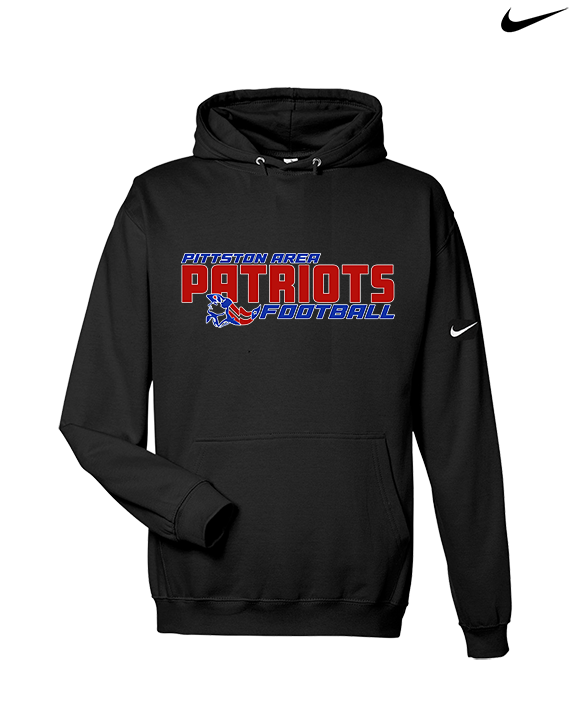 Pittston Area HS Football Bold - Nike Club Fleece Hoodie