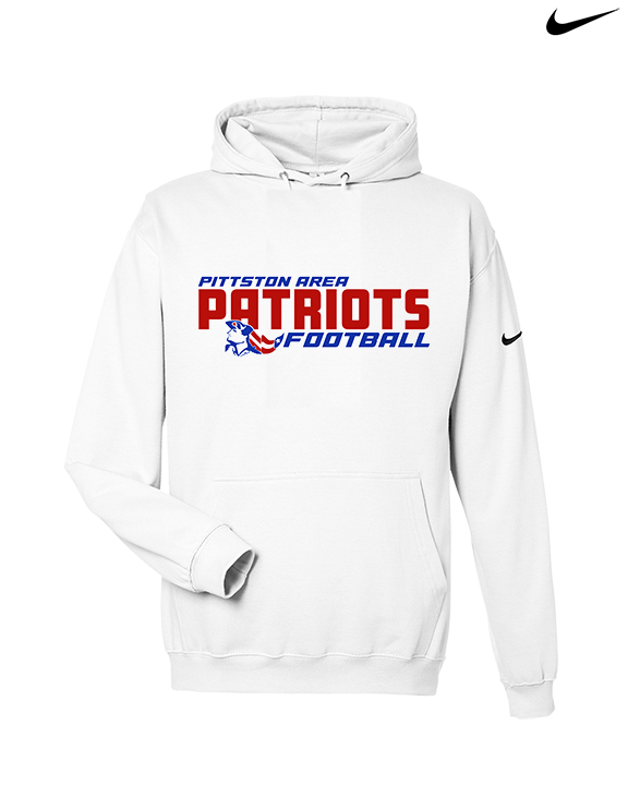 Pittston Area HS Football Bold - Nike Club Fleece Hoodie