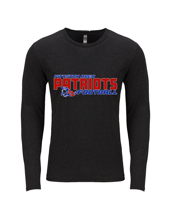 Pittston Area HS Football Bold - Tri-Blend Long Sleeve